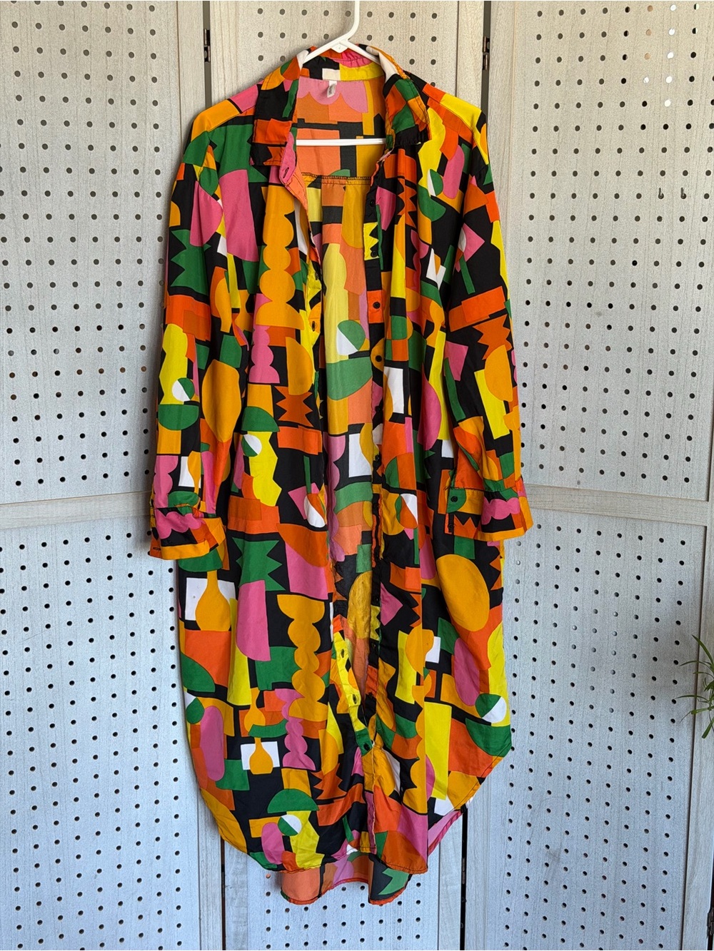 Live 4 Truth Bold Geometric dress in Yellow, Pink, Orange, Green, Black